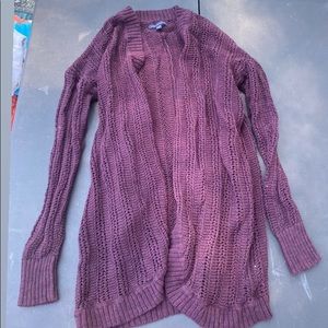 American eagle dark purple cardigan